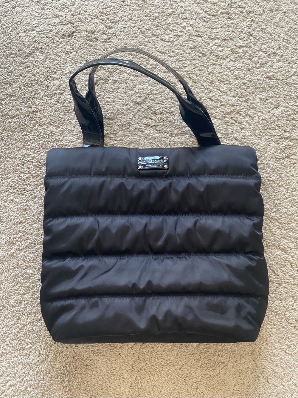 Kate spade Classic Black Quilted Tote Bag